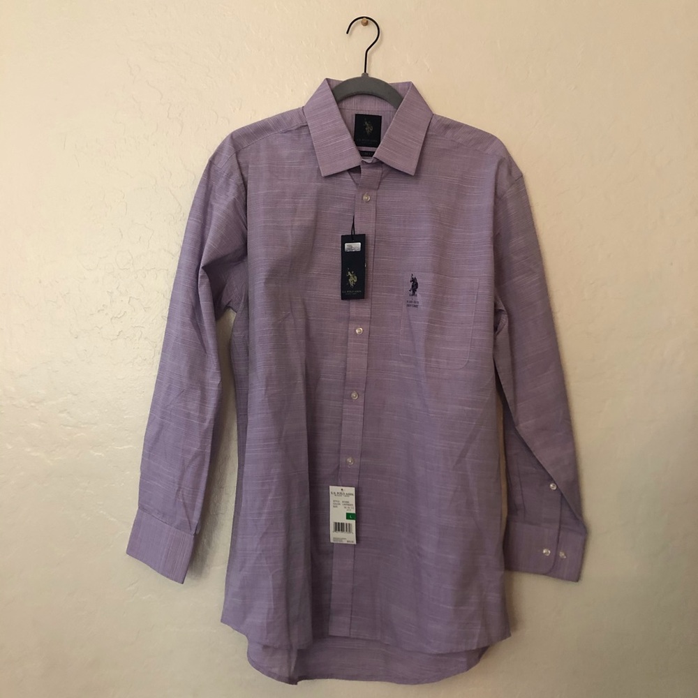 Men’s Purple Button Up